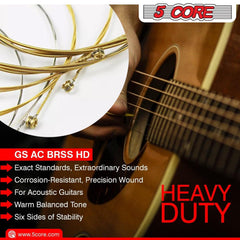 5 Core Guitar Strings 6 Pieces in 1 Set Acoustic Guitar Strings - VirtuousWares:Global
