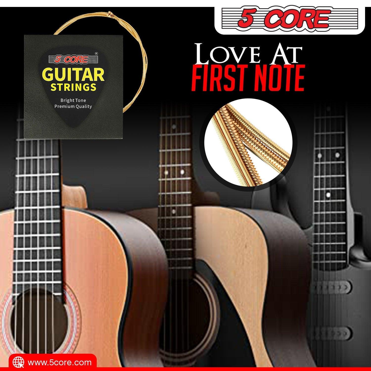 5 Core Guitar Strings 6 Pieces in 1 Set Acoustic Guitar Strings - VirtuousWares:Global