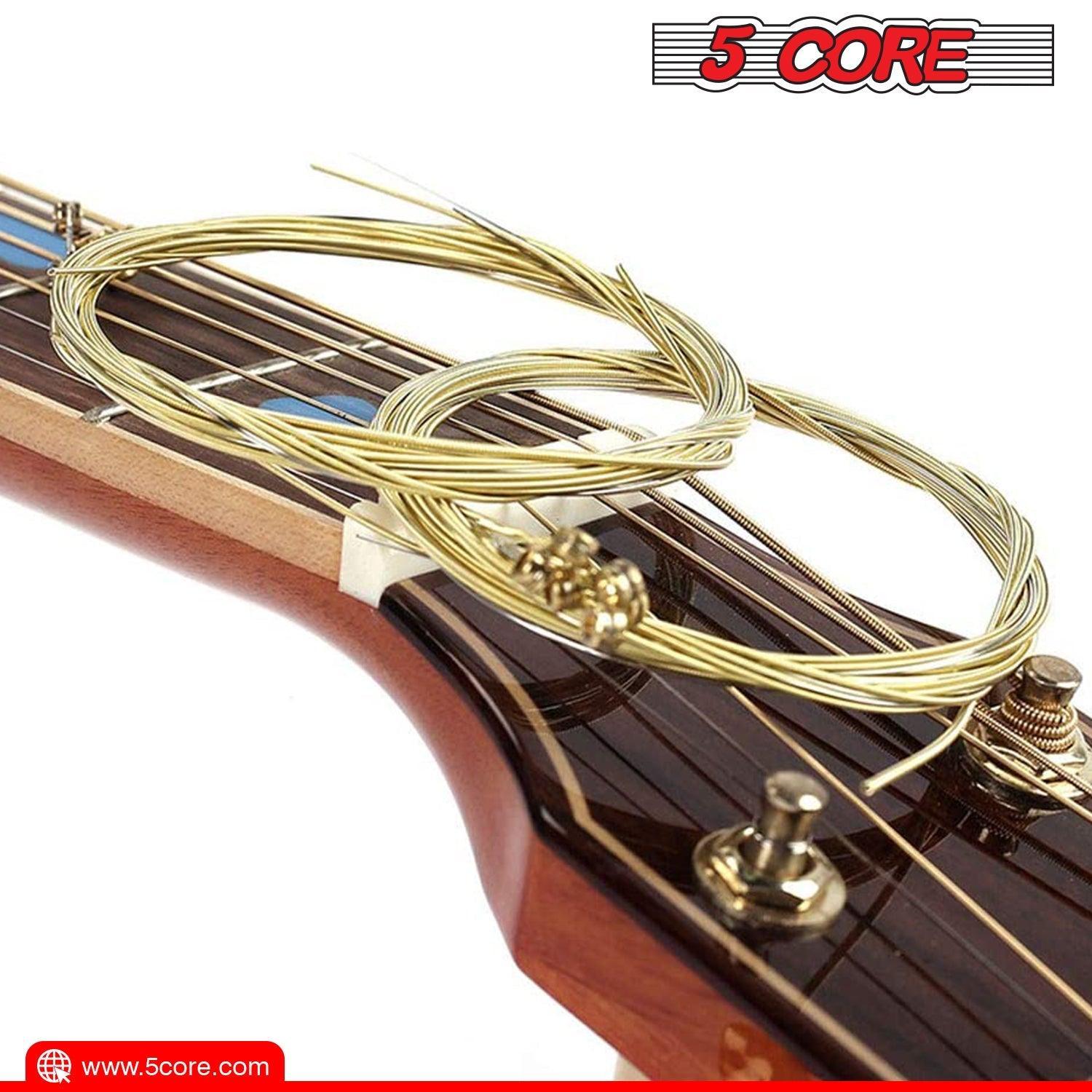 5 Core Guitar Strings 6 Pieces in 1 Set Acoustic Guitar Strings - VirtuousWares:Global