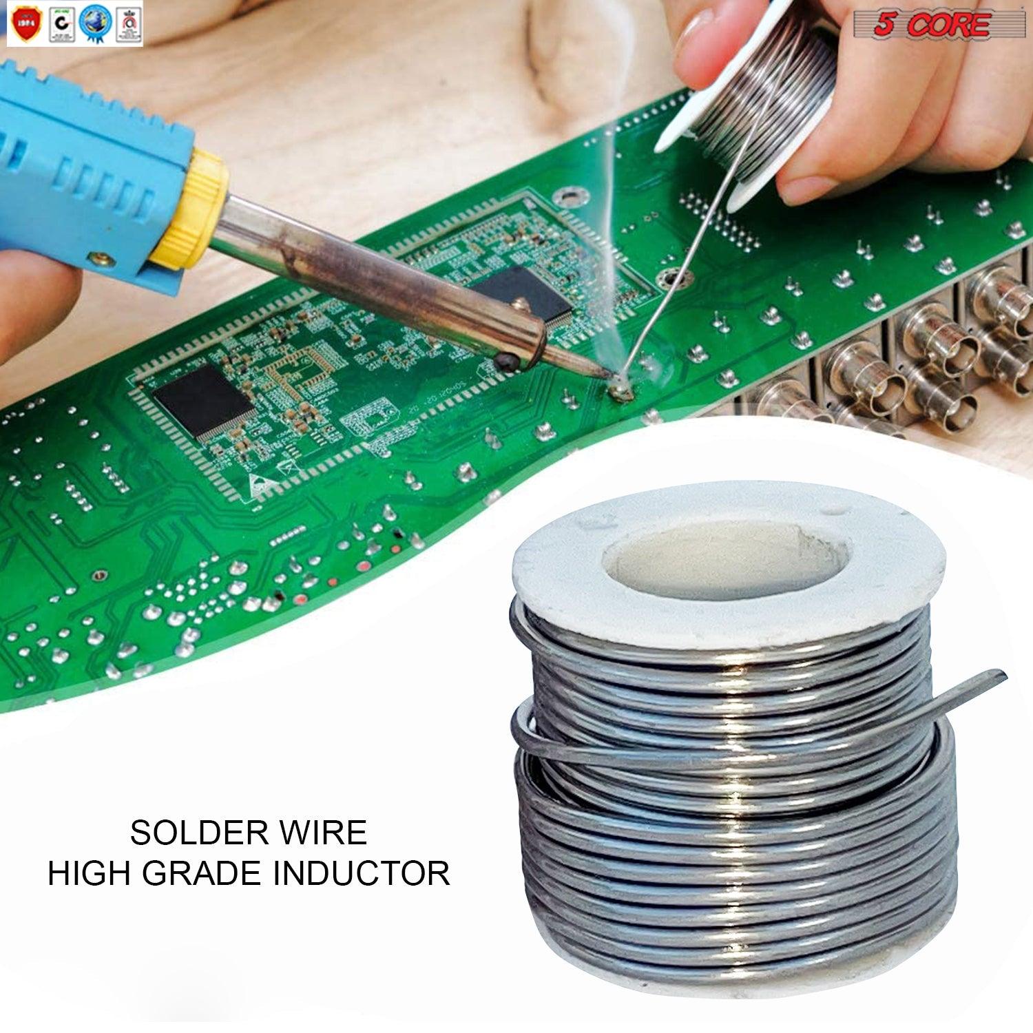 5 Core Solder Wire 5 Pack Rosin Core Flux Soldering Wire 63/37 63% Tin - VirtuousWares:Global