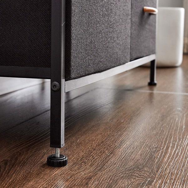 5 Drawer Dresser Storage Organizer Fabric Wood Top Closet - VirtuousWares:Global