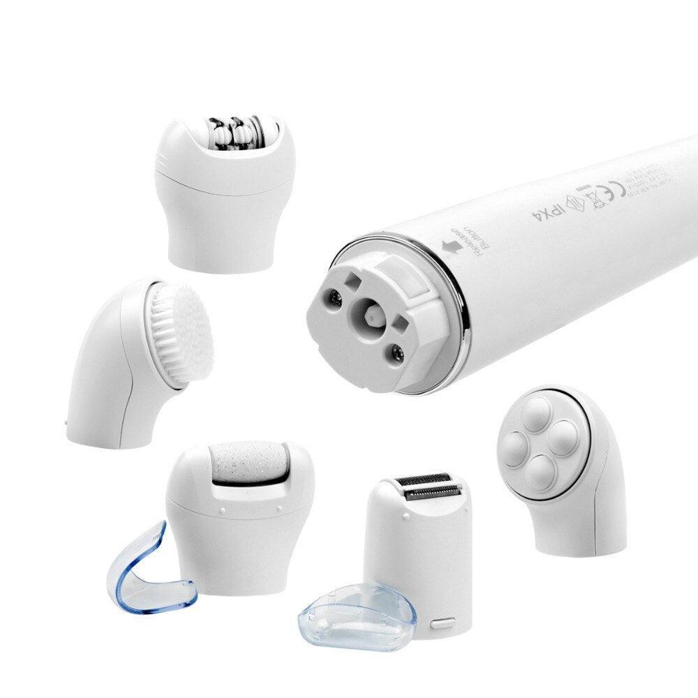 5-in-1 Electric Facial Cleanser Massager Shaver Epilator Body Massage - VirtuousWares:Global