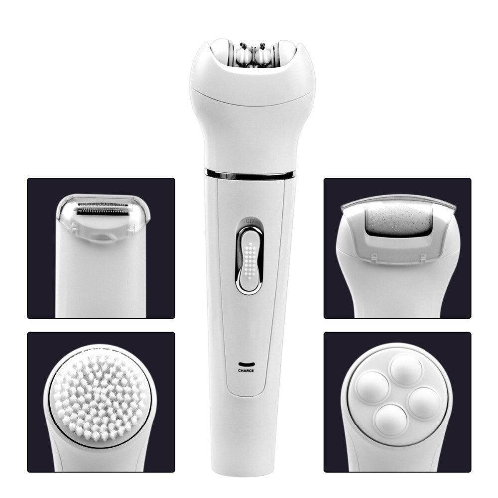 5-in-1 Electric Facial Cleanser Massager Shaver Epilator Body Massage - VirtuousWares:Global