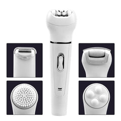 5-in-1 Electric Facial Cleanser Massager Shaver Epilator Body Massage - VirtuousWares:Global