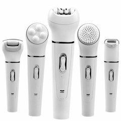 5-in-1 Electric Facial Cleanser Massager Shaver Epilator Body Massage - VirtuousWares:Global