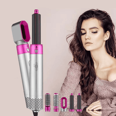 5 in 1 Hair Dryer Brush Curling Iron Hair Straightener - VirtuousWares:Global