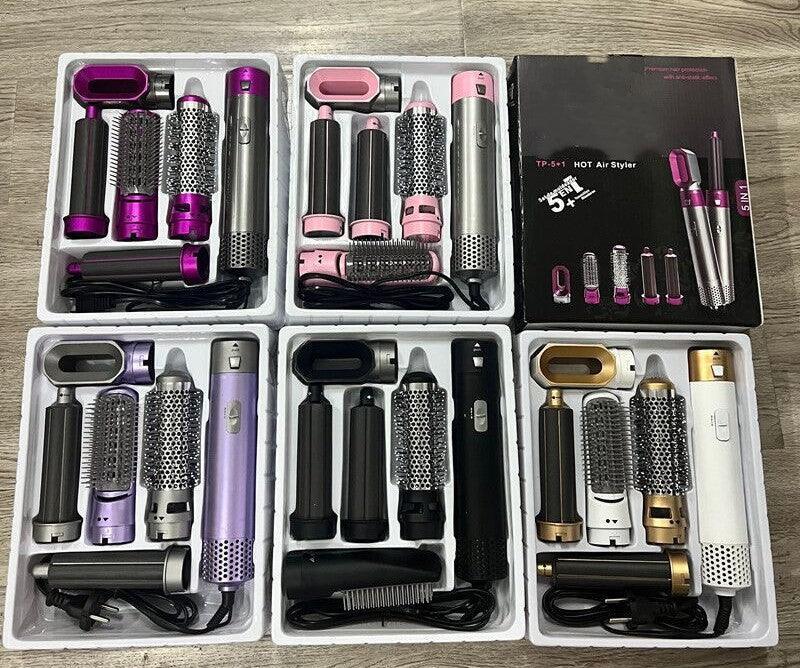 5 in 1 Hair Dryer Brush Curling Iron Hair Straightener - VirtuousWares:Global