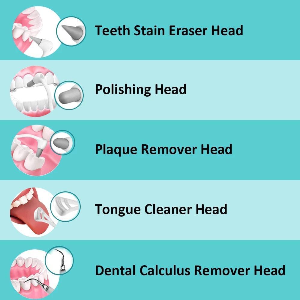 5 in 1 Ultrasonic Dental Scaler High Frequency Vibration Sonic Tooth - VirtuousWares:Global