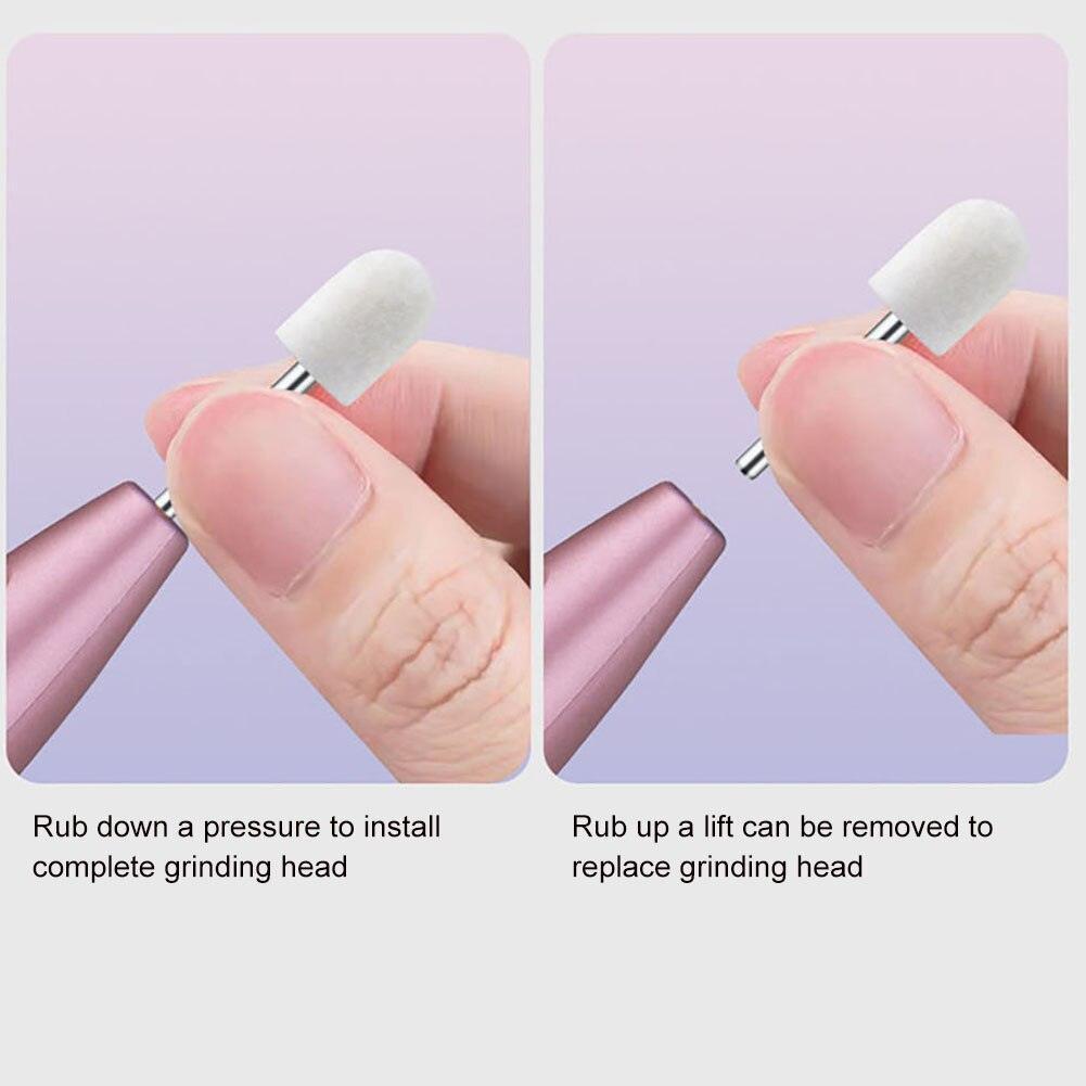 5 in1 Mini Nail Polishing Machine USB Rechargeable Manicure Drill - VirtuousWares:Global
