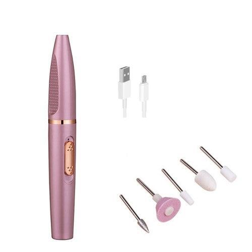 5 in1 Mini Nail Polishing Machine USB Rechargeable Manicure Drill - VirtuousWares:Global