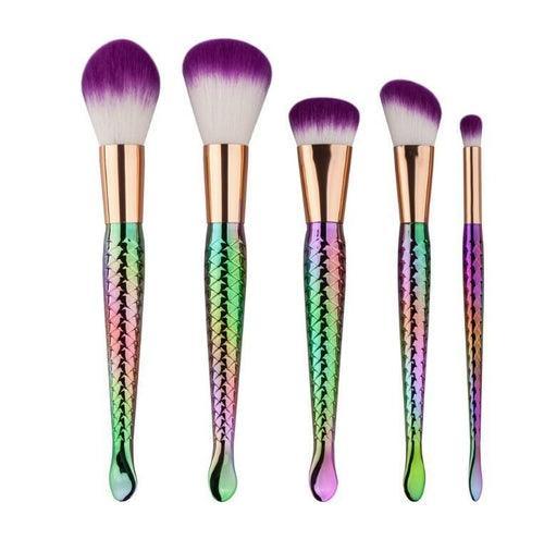5 Mermaid Makeup Brushes Set - VirtuousWares:Global