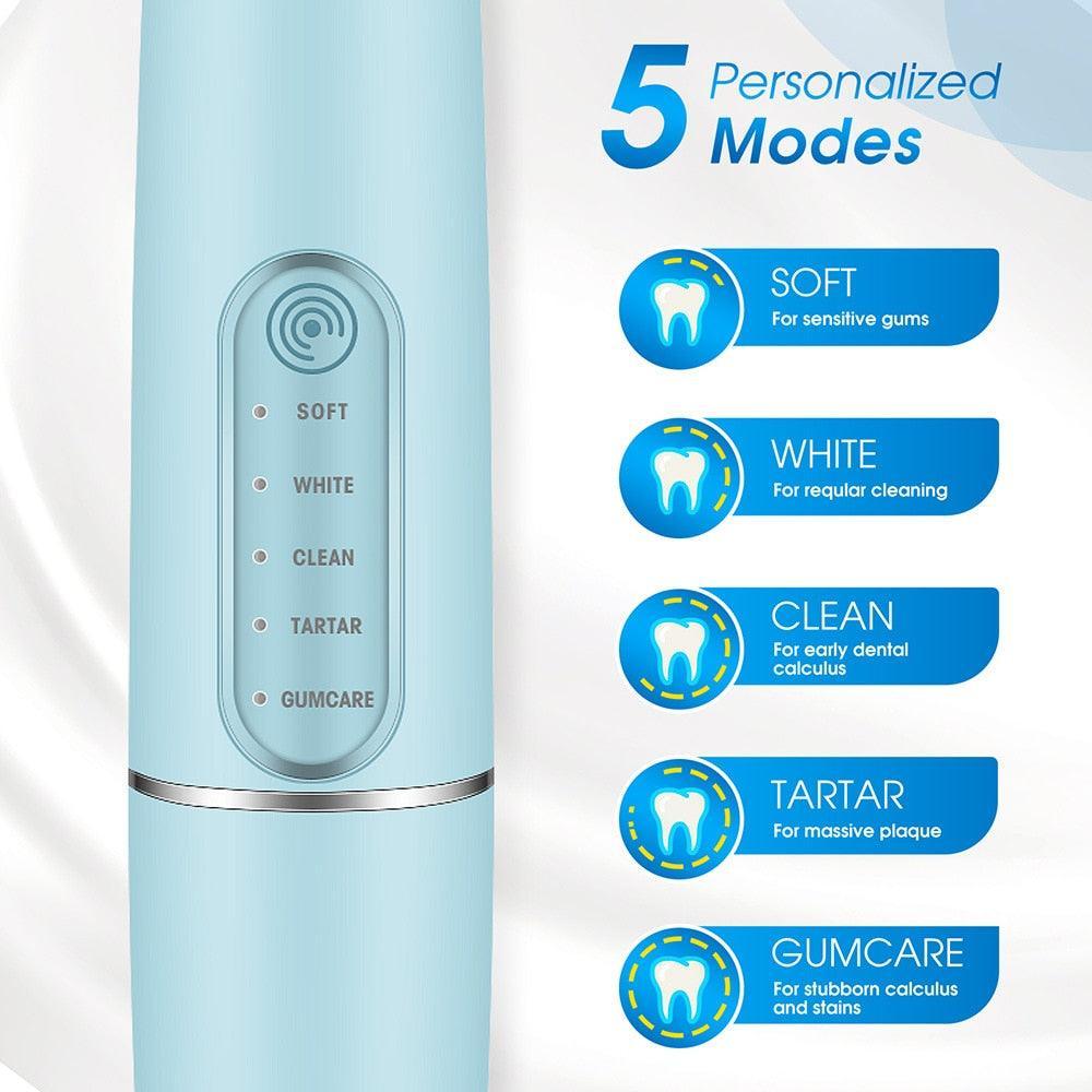 5 Mode Portable Household Electric Sonic Toothbrush Dental Scaler - VirtuousWares:Global