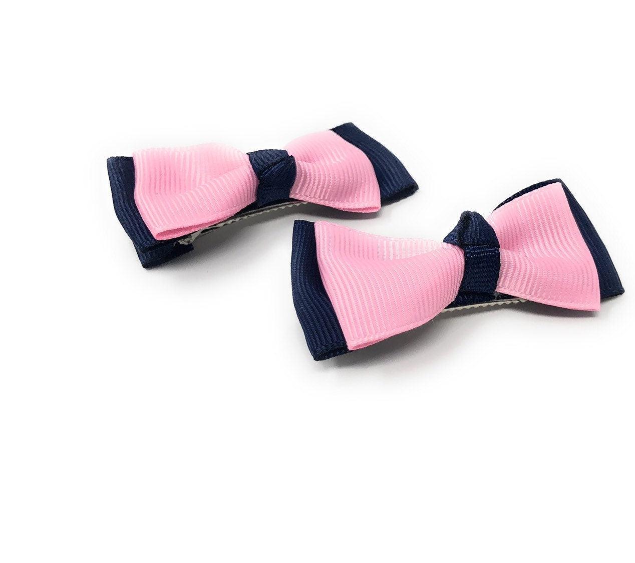 5 pc set Hair Bow Headband and Hair Clips for Girls, Hair Accessories - VirtuousWares:Global