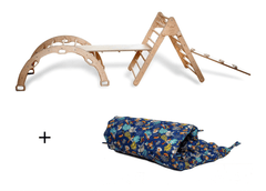 5 Pieces Climbing Set - Climbing Triangle / Arch Rocker , XL Pillow - VirtuousWares:Global