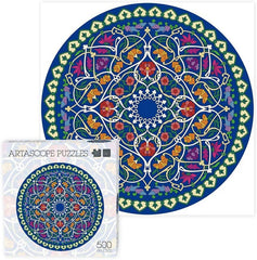500 Pieces Round Artascope Puzzles for Adults Kids - VirtuousWares:Global