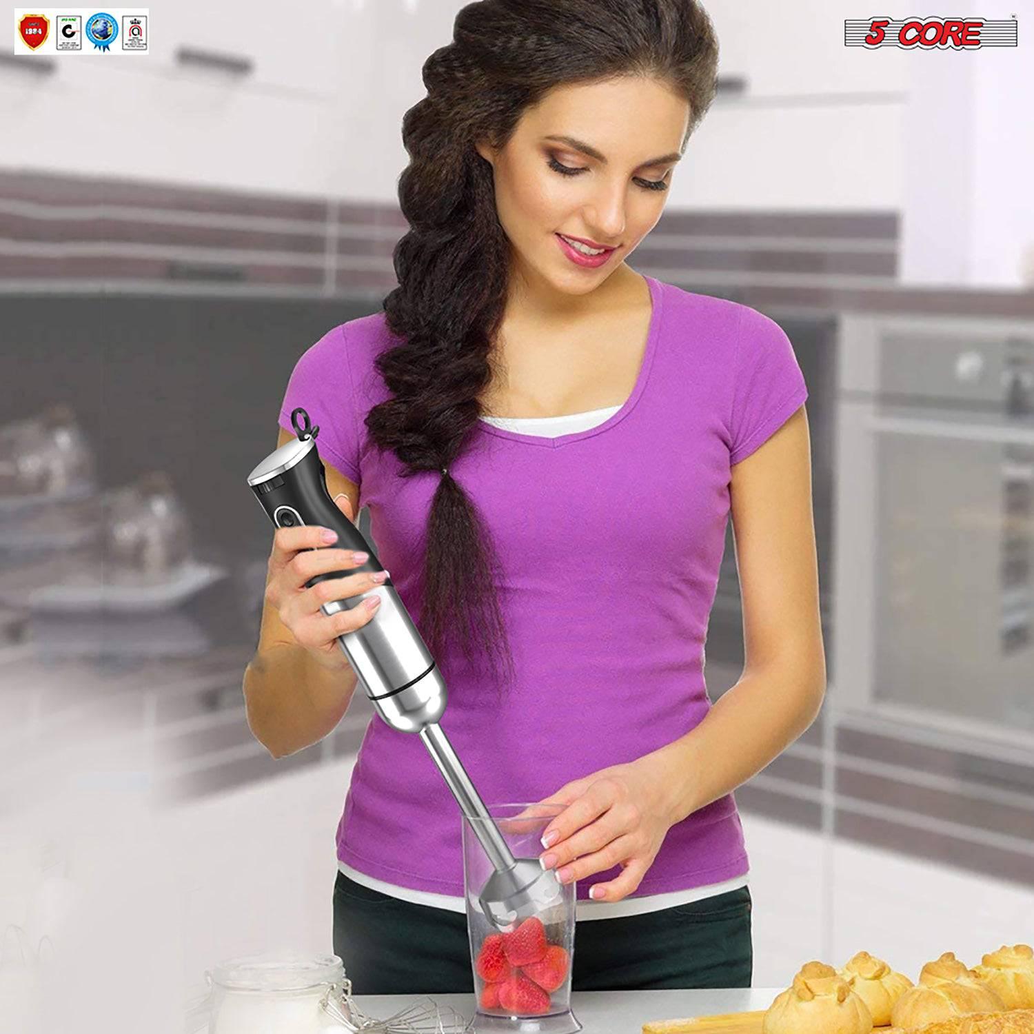 5Core 400W Immersion Hand Blender Multifunctional Electric 8 speed 2 - VirtuousWares:Global
