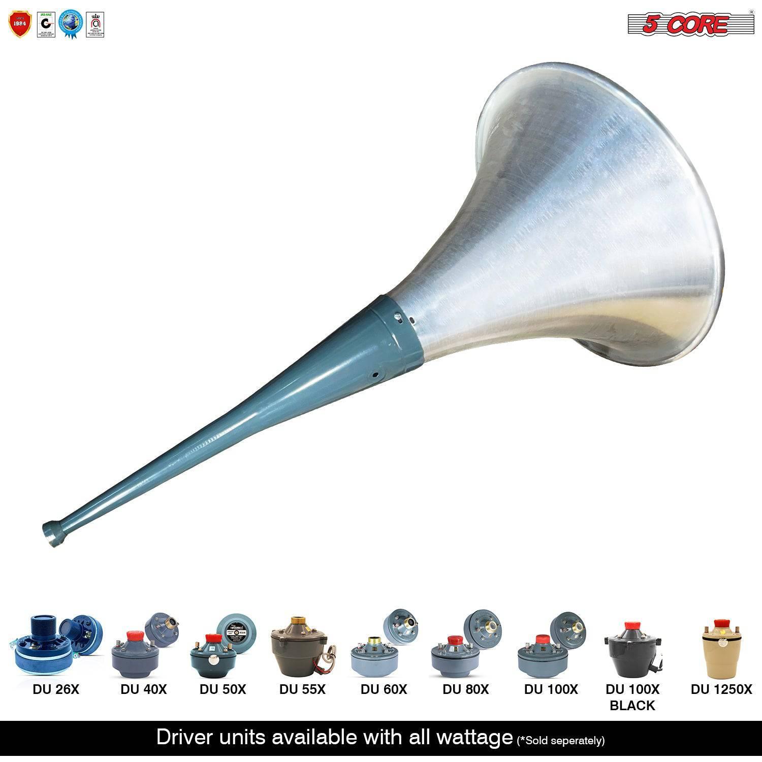 5Core Indoor Outdoor PA Horn Speaker Long Range Horn 22 Inch & Driver - VirtuousWares:Global