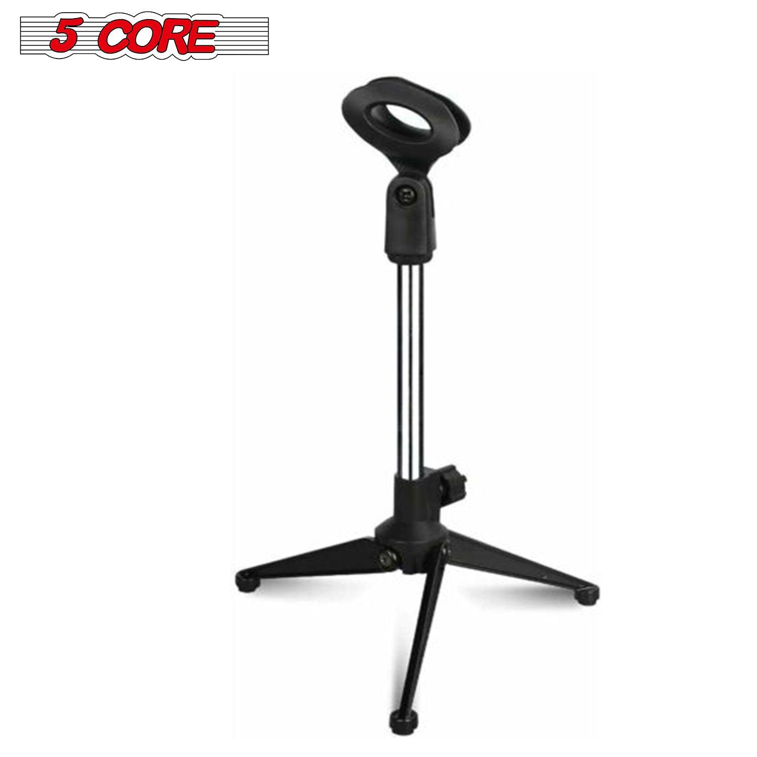 5Core Microphone Stand Tripod Mic Stand Universal Adjustable Desk - VirtuousWares:Global