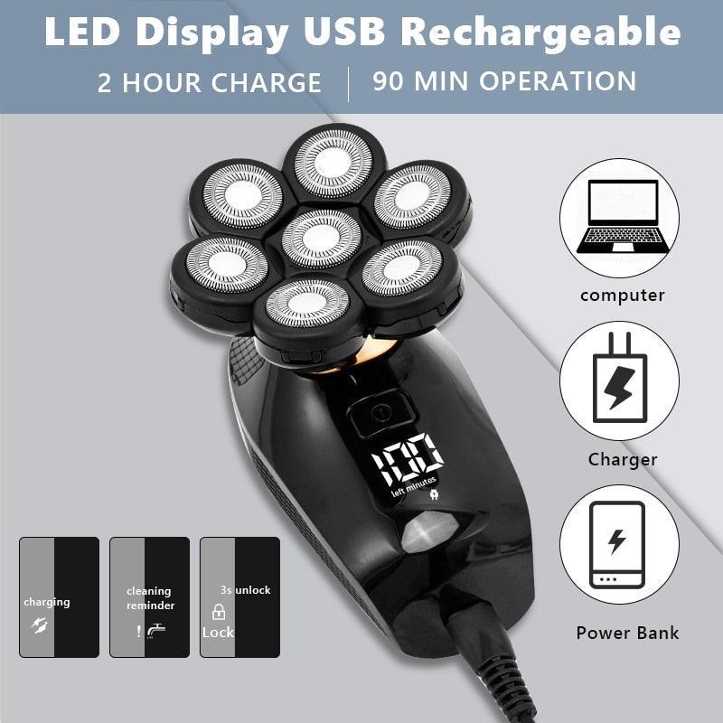 5In1 7D Electric Shaver Razor For Men's Trimmer - VirtuousWares:Global