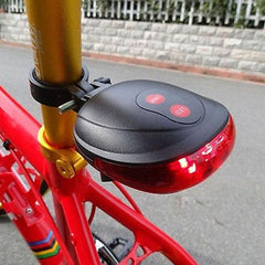 (5LED+2Laser) Bicycle Rear Light Laser Tail Bike - VirtuousWares:Global