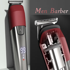 6 in 1 Electric Hair Clipper Hair Cutting Maching Wireless Trimmer Men - VirtuousWares:Global