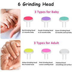 6 in 1 Electric Nail Trimmer Automatic Nail File Cutter Finger Nail - VirtuousWares:Global