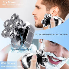 6 in 1 Multifunction Electric Shaver Wet Dry Use Trimmer - VirtuousWares:Global