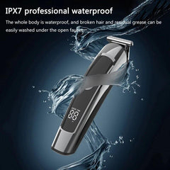 6 in 1 Professional Hair Clipper Facia Body Nose Trimmer Washable - VirtuousWares:Global