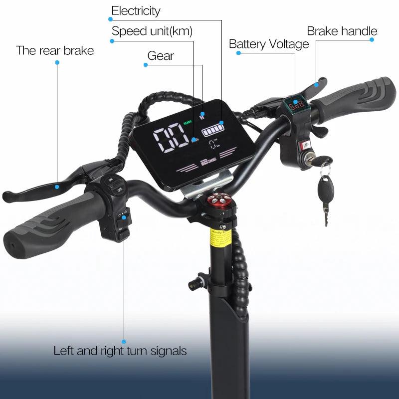 60KM Range Electric Scooter For Adults 11 Inch off-Road Tires Quick Folding 48V 2500W Maximum Speed 55KM/H - VirtuousWares:Global