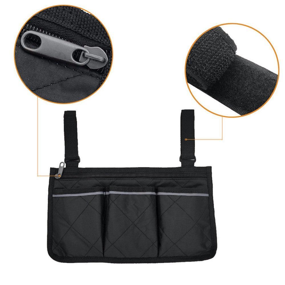 Cycling Walker Bag Rollator Organizer Pockets Wheelchair Scooter