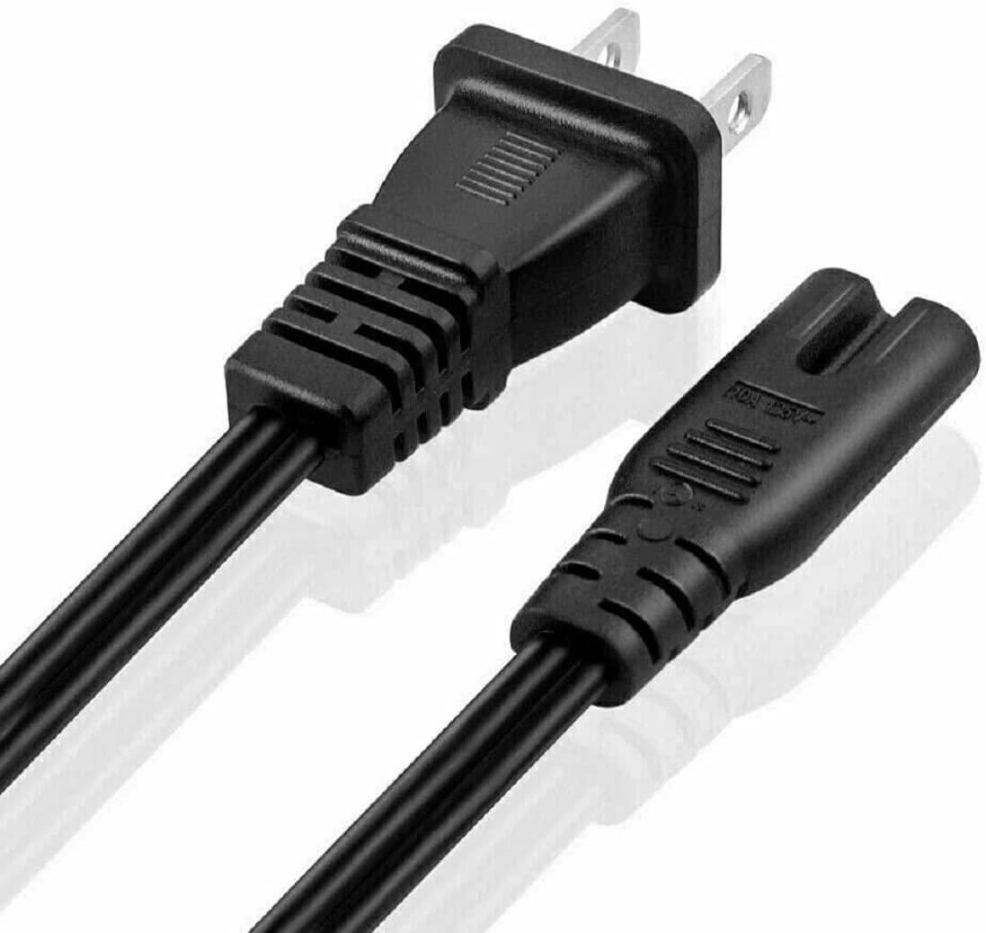 6ft 2 Prong Non-Polarized AC Wall Power Cable 2 Slot Cord PP 1001 - VirtuousWares:Global