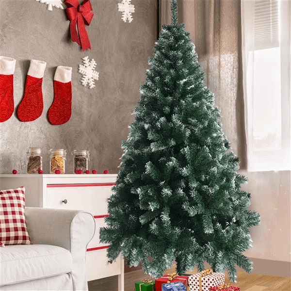 6FT Iron Leg White PVC 650 Branches Christmas Tree - VirtuousWares:Global