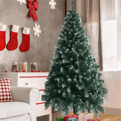 6FT Iron Leg White PVC 650 Branches Christmas Tree - VirtuousWares:Global