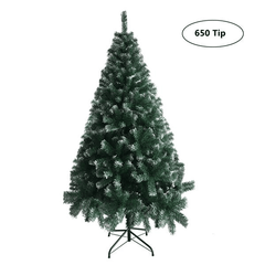 6FT Iron Leg White PVC 650 Branches Christmas Tree - VirtuousWares:Global