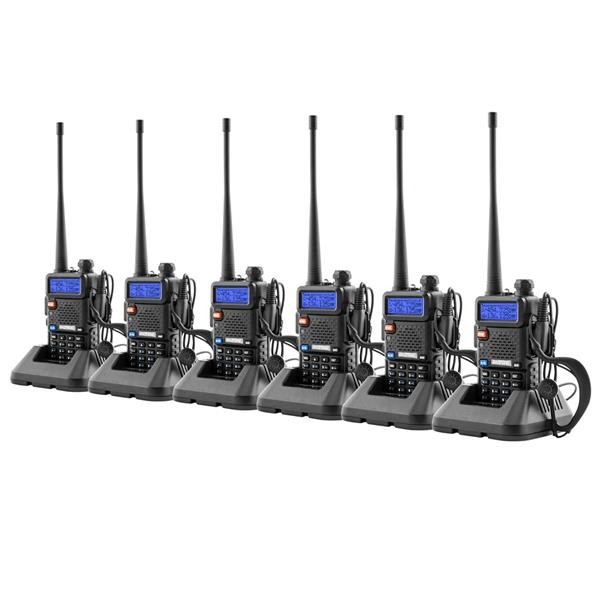 6pcs BAOFENG 136-174MHz / 400~520MHz Dual Band Walkie Talkie - VirtuousWares:Global