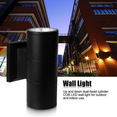 6W COB LED Wall Lamp Warm White Waterproof IP65 - VirtuousWares:Global