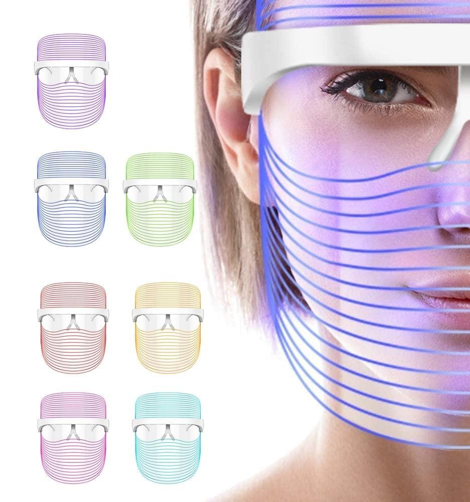 7 Colors LED Light Therapy Facial Mask Photon Anti-Aging Anti Wrinkle - VirtuousWares:Global