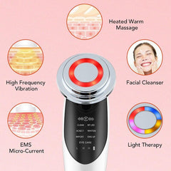 7 In 1 RF Face Massager Skin Rejuvenation Mesotherapy Facial Lifting - VirtuousWares:Global