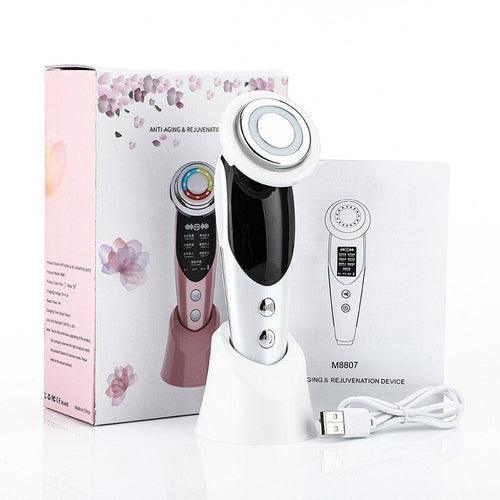 7 In 1 RF Face Massager Skin Rejuvenation Mesotherapy Facial Lifting - VirtuousWares:Global