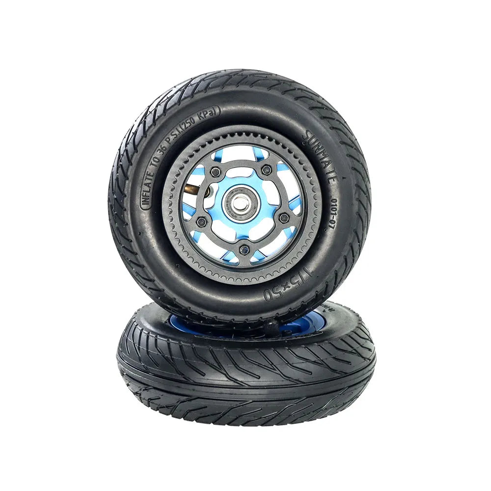 7 Inch ATM Offroad Wheel Pneumatic Rubber All Terrain Mountain Wheels - VirtuousWares:Global