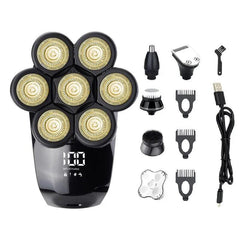 7D Independently 7 Cutter Floating Head Waterproof Electric Razor - VirtuousWares:Global