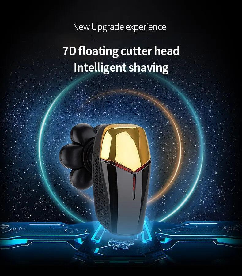 7D Independently 7 Cutter Floating Head Waterproof Electric Razor - VirtuousWares:Global
