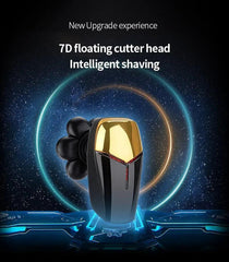 7D Independently 7 Cutter Floating Head Waterproof Electric Razor - VirtuousWares:Global