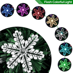 7FT 290 Branches Small Light Fiber Optic Christmas Tree - VirtuousWares:Global
