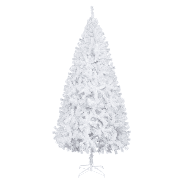 7FT Iron Leg White Christmas Tree with 950 Branches - VirtuousWares:Global