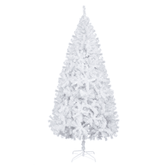 7FT Iron Leg White Christmas Tree with 950 Branches - VirtuousWares:Global