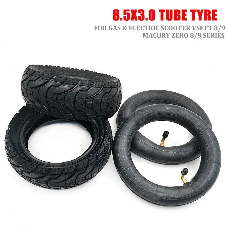 8.5Inch 8.5x3.0 Pneumatic outer Tire Inner Tube for Electric Scooter VSETT 8 9 Zero 8 9 PRO 8.5 Inches 8 1/2X3.0 Inflatable Tyre - VirtuousWares:Global