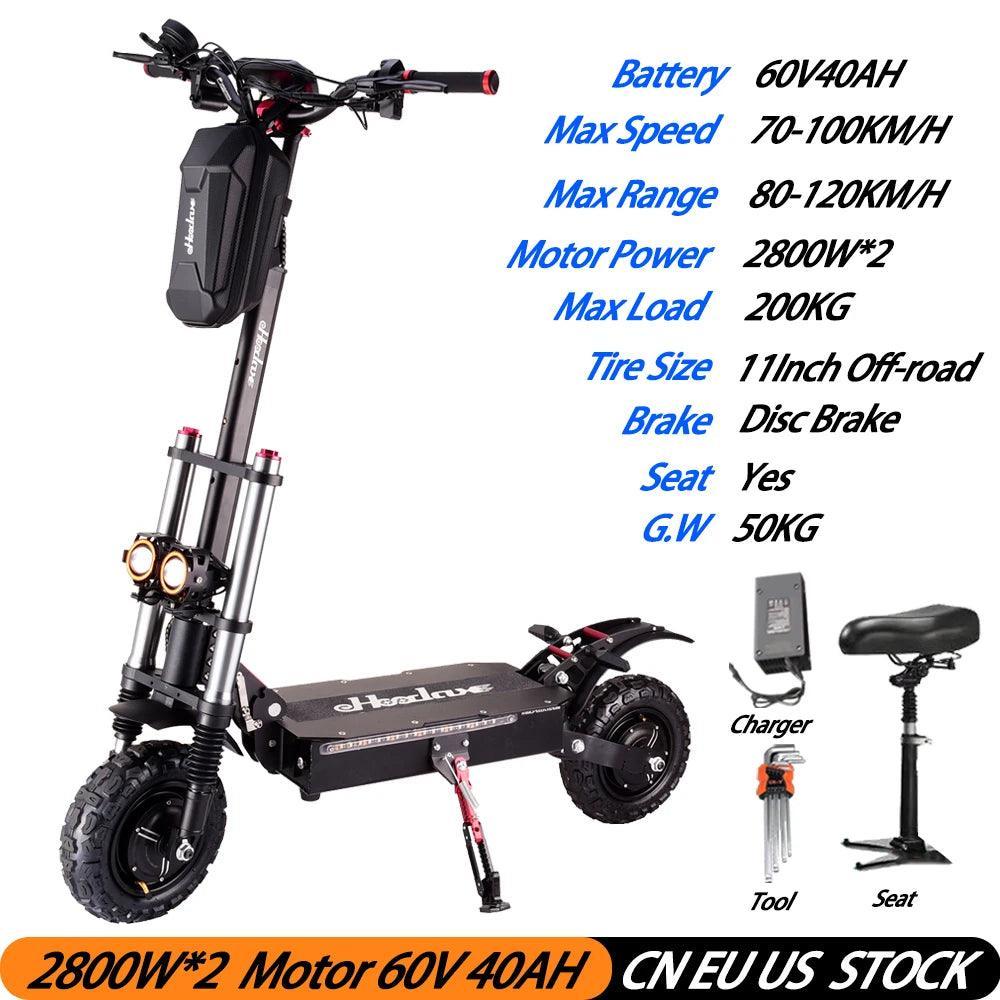 80-100 KM/H Max Speed 8000W Dual Motor 50-150 KM Mileage 70/V60V50Ah Panasonic Battery 13/14 Inch Fat Tire Electric Scooter - VirtuousWares:Global