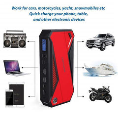 800A Peak 18000mAh Portable Car Jump Starter Battery Booster - VirtuousWares:Global