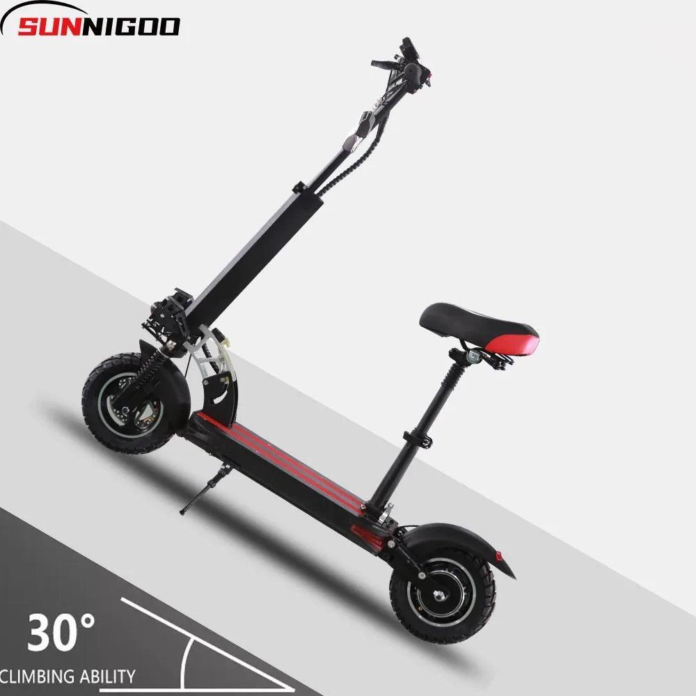 800W Powerful Electric Scooter 48V 15AH Max Speed 50KM/H 50KM Range 10'' Tires Dual Shock Absorbing Folding EScooter for Adults - VirtuousWares:Global
